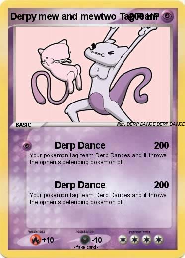 Pokemon Derpy mew and mewtwo TagTeam