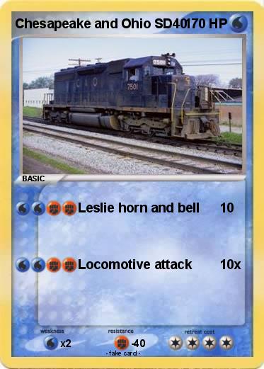 Pokemon Chesapeake and Ohio SD40