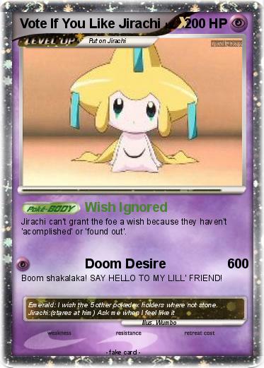 Pokemon Vote If You Like Jirachi