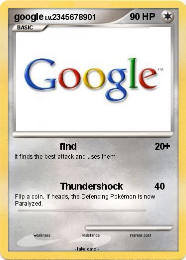 Pokemon google