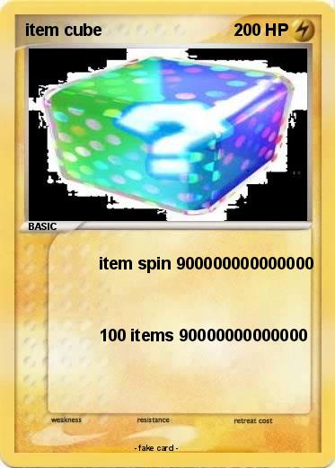 Pokemon item cube Pokemon item cube