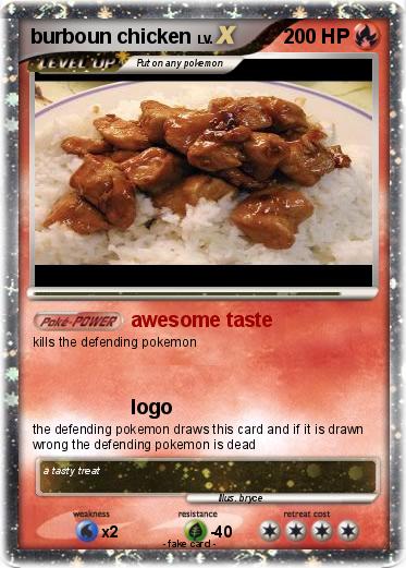 Pokemon burboun chicken