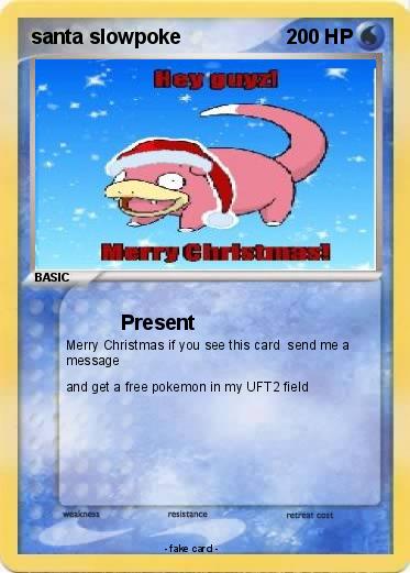 Pokemon santa slowpoke