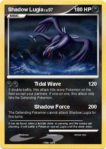 Pokemon Shadow Lugia