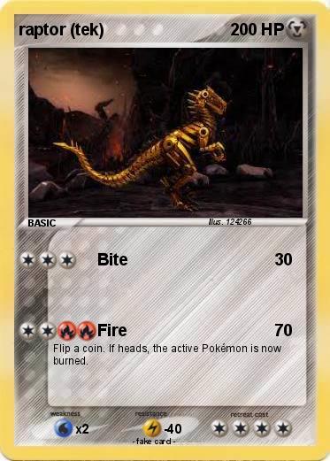 Pokemon raptor (tek)