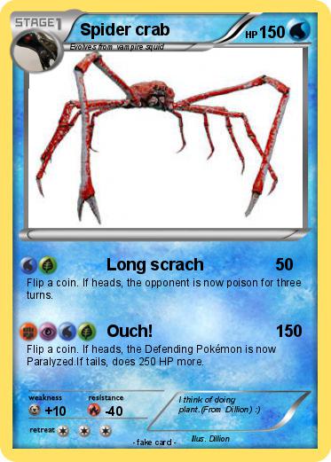 Pokemon Spider crab