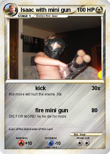 Pokemon Isaac with mini gun