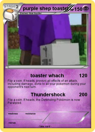 Pokemon purple shep toaster