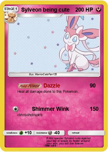 Pokemon Sylveon being cute