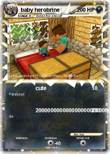 Pokemon baby herobrine