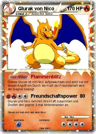 Pokemon Glurak von Nico