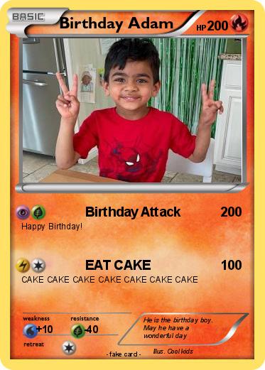 Pokemon Birthday Adam