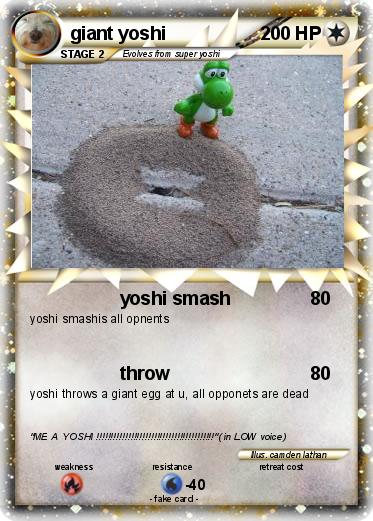 Pokemon giant yoshi