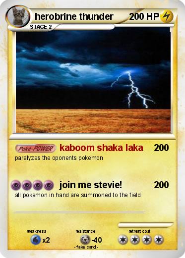 Pokemon herobrine thunder
