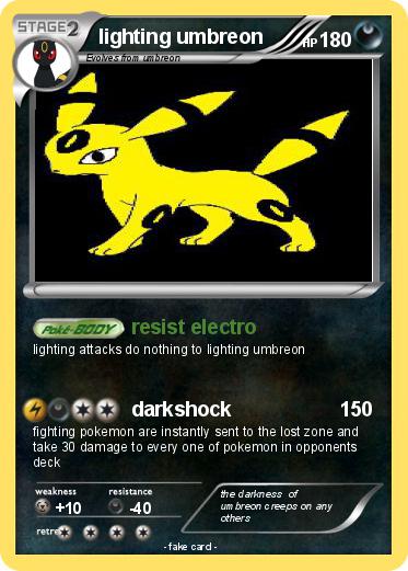 Pokemon lighting umbreon