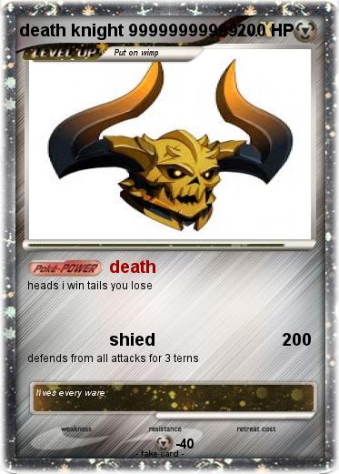 Pokemon death knight 99999999999