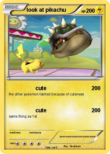 Pokemon look at pikachu