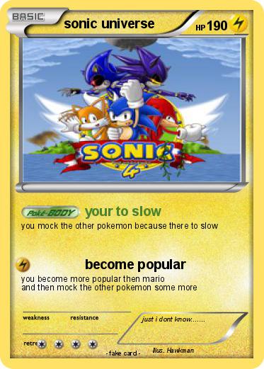 Pokemon sonic universe