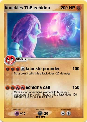 Pokemon knuckles ThE echidna