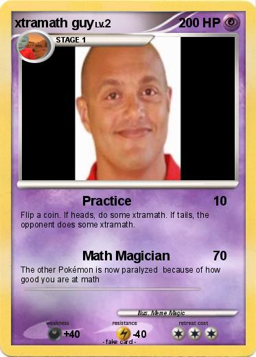 Pokemon xtramath guy