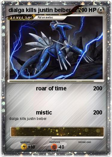 Pokemon dialga kills justin beiber