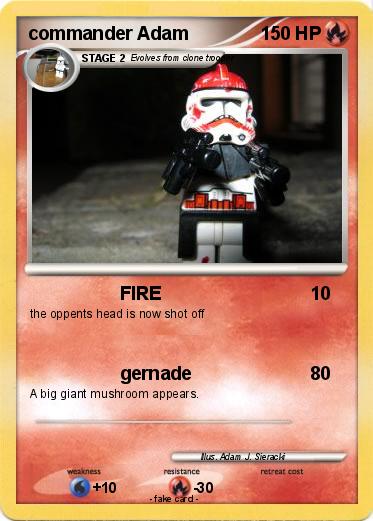 Pokemon commander Adam