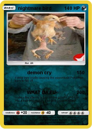 Pokemon nightmare bird