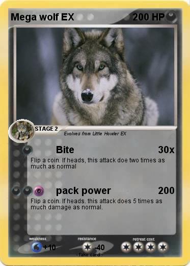 Pokemon Mega wolf EX