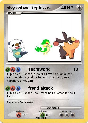 Pokemon sivy oshwat tepig