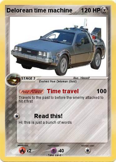 Pokemon Delorean time machine