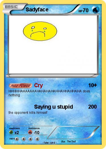 Pokemon Sadyface