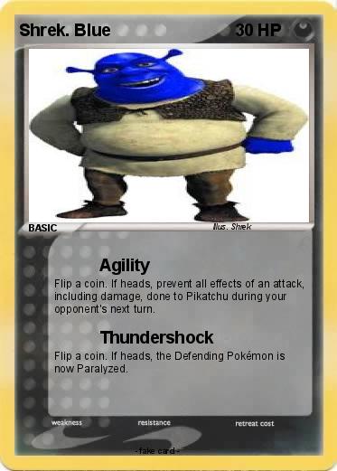 Pokemon Shrek. Blue