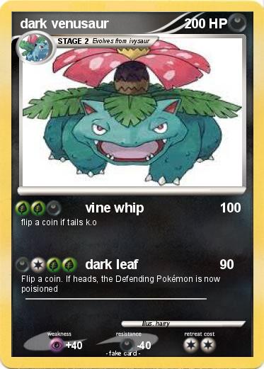 Pokemon dark venusaur
