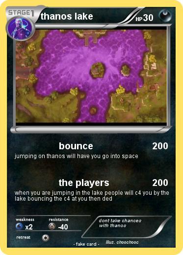 Pokemon thanos lake