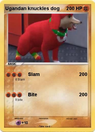 Pokemon Ugandan knuckles dog