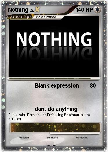 Pokemon Nothing