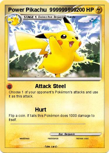 Pokemon Power Pikachu  999999999