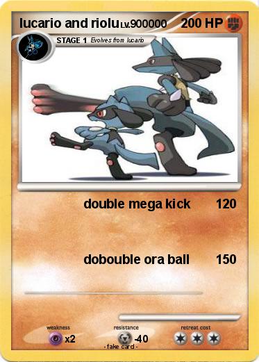 Pokemon lucario and riolu