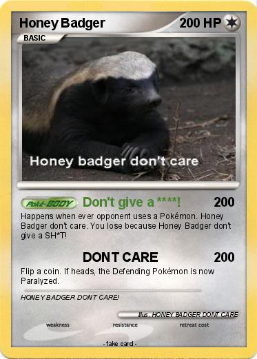 Pokemon Honey Badger