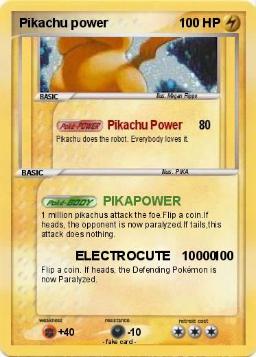 Pokemon Pikachu power