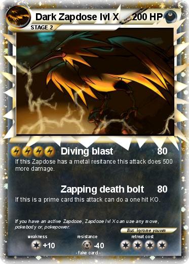 Pokemon Dark Zapdose lvl X