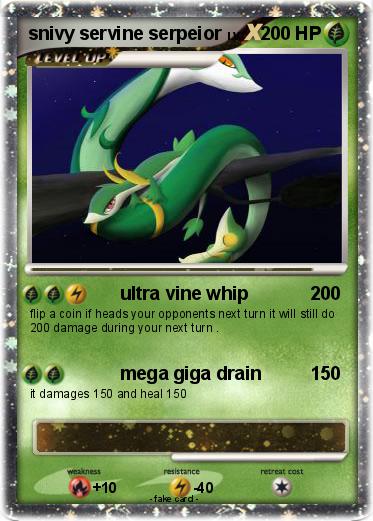 Pokemon snivy servine serpeior
