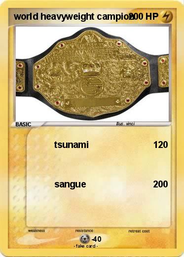 Pokemon world heavyweight campion