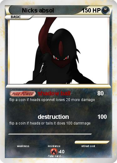 Pokemon Nicks absol