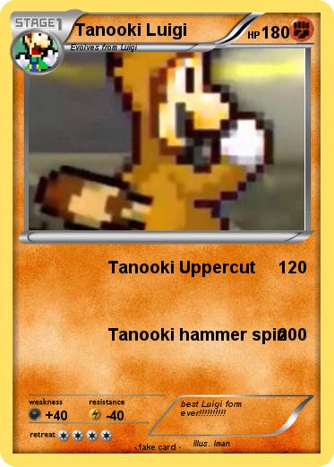 Pokemon Tanooki Luigi