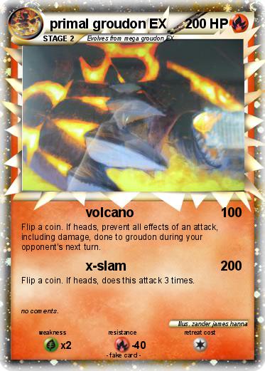 Pokemon primal groudon EX