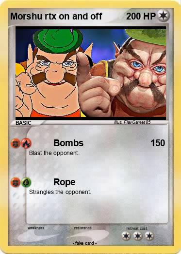 Pokemon Morshu rtx on and off