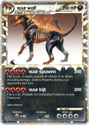 Pokemon vuur wolf