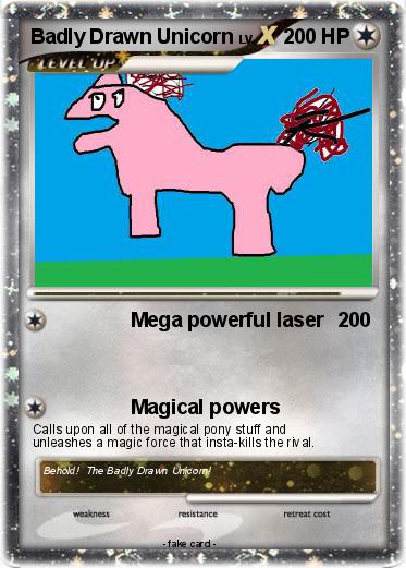 Pokemon Badly Drawn Unicorn