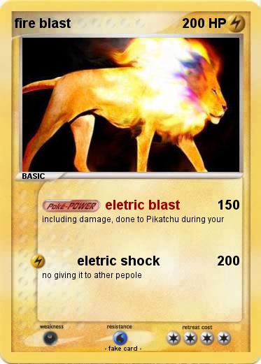 Pokemon fire blast